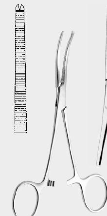 Кровоспинний затискач РОЧЕСТЕРА – ОХСНЕРА (ROCH. OCHSNER) 14,0 см (cm), прямий